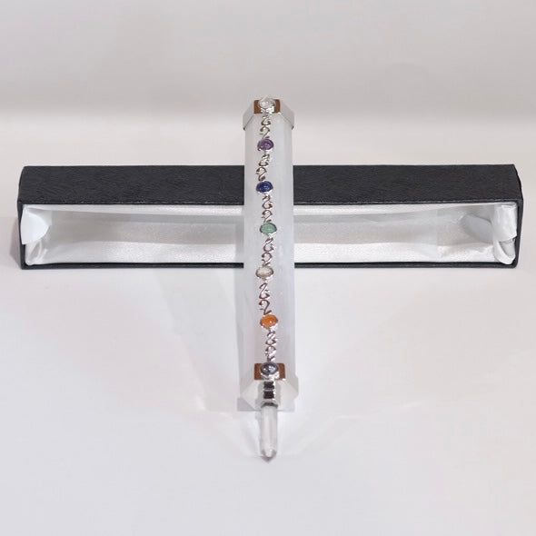 Selenite Chakra Wand