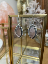 Load image into Gallery viewer, Rose Quartz Sterling Silver Earrings
