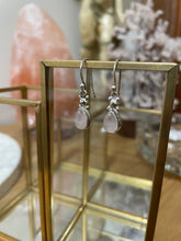 Load image into Gallery viewer, Rose Quartz Sterling Silver Earrings
