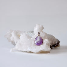 Load image into Gallery viewer, Chevron Amethyst Sterling Silver Pendant
