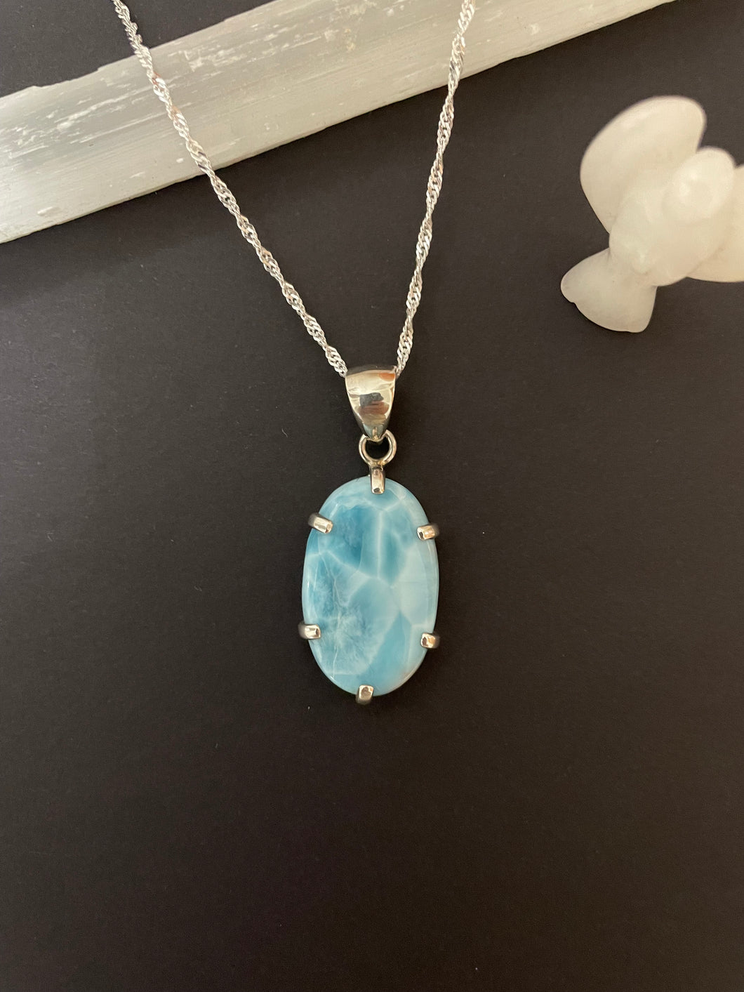 Larimar Sterling Silver Pendant