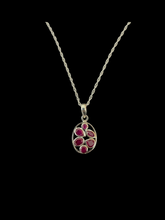 Load image into Gallery viewer, Ruby Sterling Silver Pendant
