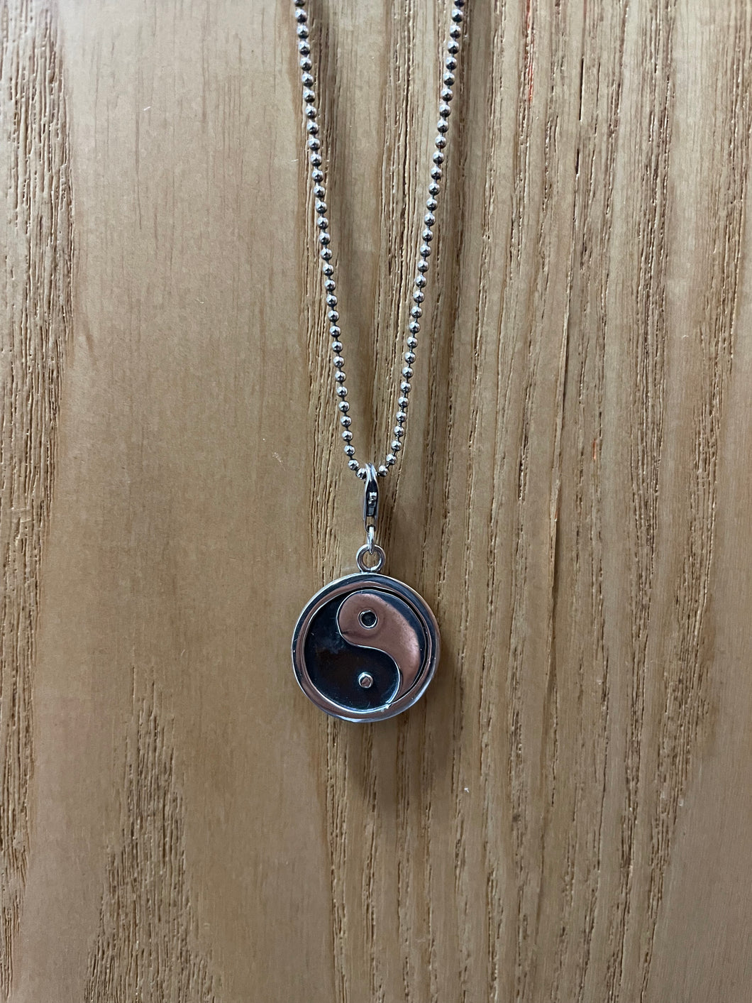 Ying Yang Sterling Silver Pendant / Charm