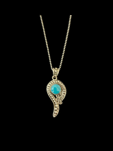 Load image into Gallery viewer, Turquoise Sterling Silver Pendant
