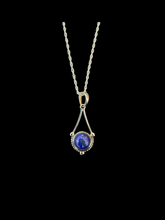 Load image into Gallery viewer, Lapis Lazuli Sterling Silver Pendant
