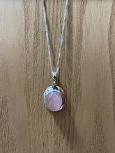 Load image into Gallery viewer, Rose Quartz Sterling Silver Pendant
