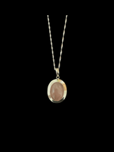 Load image into Gallery viewer, Rose Quartz Sterling Silver Pendant
